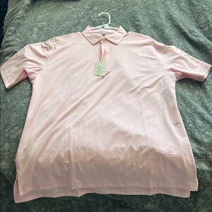 Men's Peter Millar Pink Polo